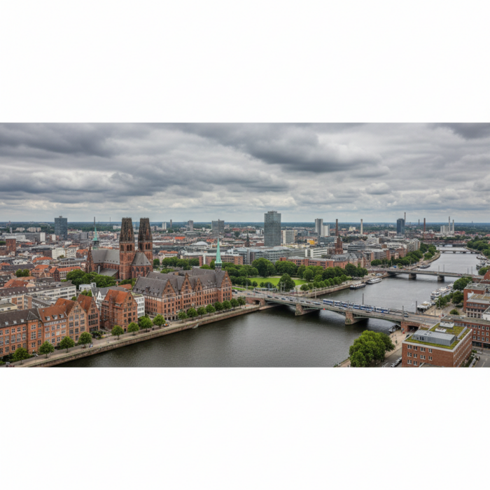 Wetter in Bremen heute: Bedeckt bei 19°C