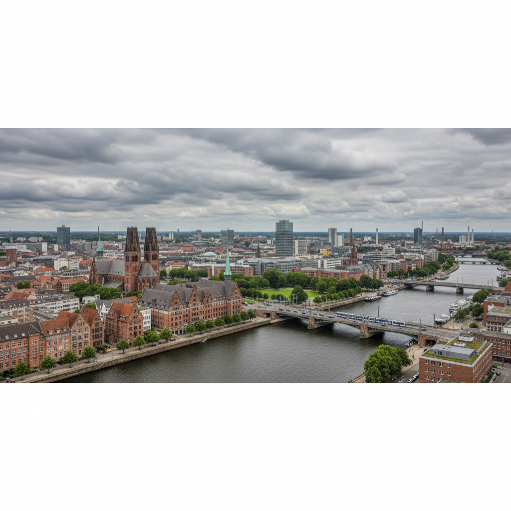 Bremen heute: Wolken verhüllen den Himmel bei 19 Grad Celsius