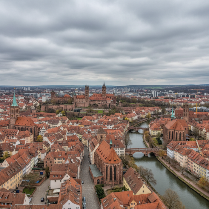 Wetter in Nürnberg heute: Bedeckt bei 12°C