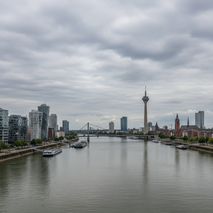 Wetter in Düsseldorf heute: Bedeckt bei 18°C