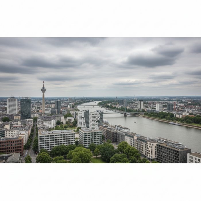 Wetter in Düsseldorf heute: Bedeckt bei 20°C