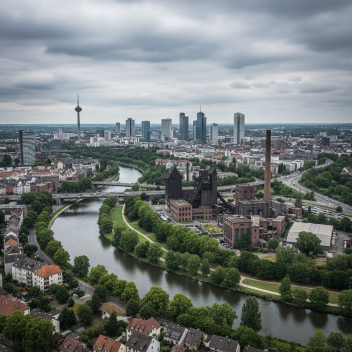 Wetter in Essen heute: Bedeckt bei 13°C