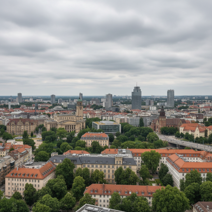 Wetter in Leipzig heute: Bedeckt bei 18°C