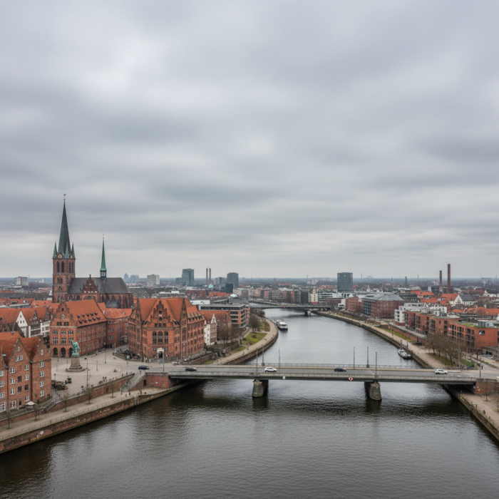 Wetter in Bremen heute: Bedeckt bei 21°C