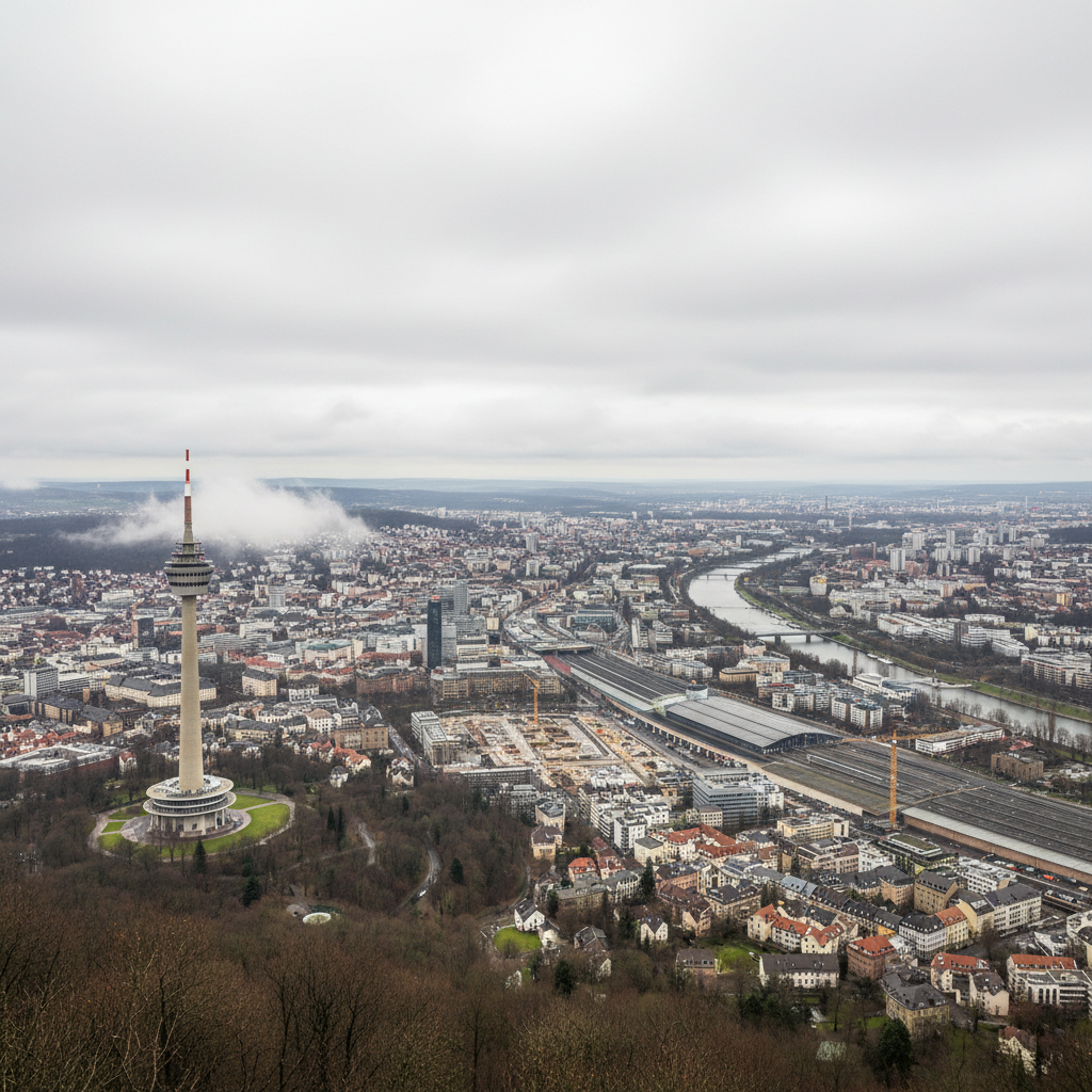 Stuttgart im Oktober: 21°C und wolkiger Himmel erwarten die Stadt heute