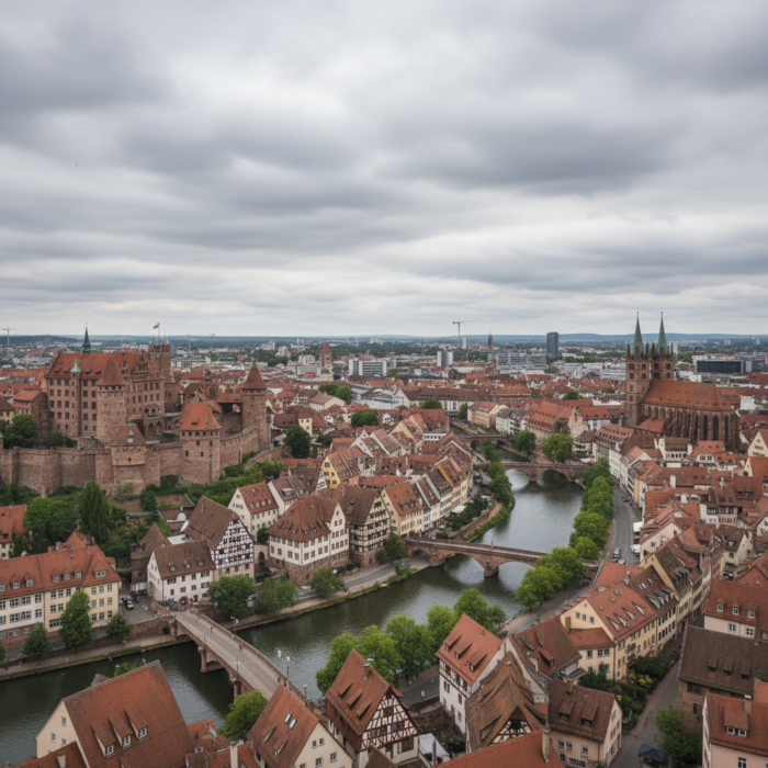 Wetter in Nürnberg heute: Teilweise bewölkt bei 16°C