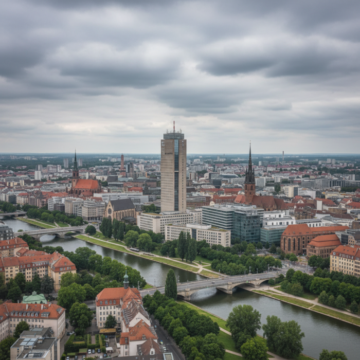 Wetter in Leipzig heute: Vereinzelte Regenschauer in der Nähe bei 13°C