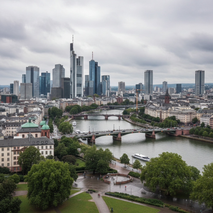 Wetter in Frankfurt am Main heute: Bedeckt bei 12°C