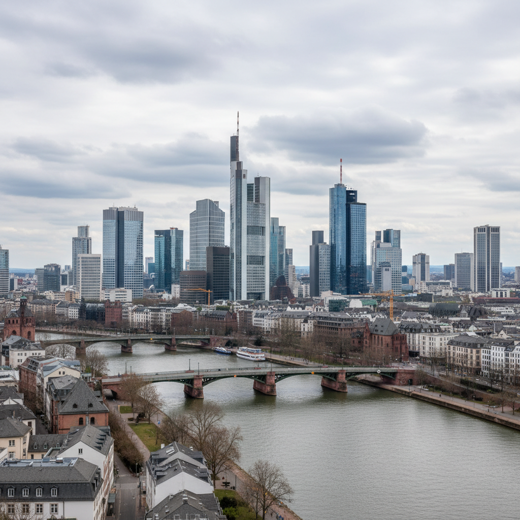 In Frankfurt am Main erwarten uns heute 23°C und ein sanfter Nieselregen.