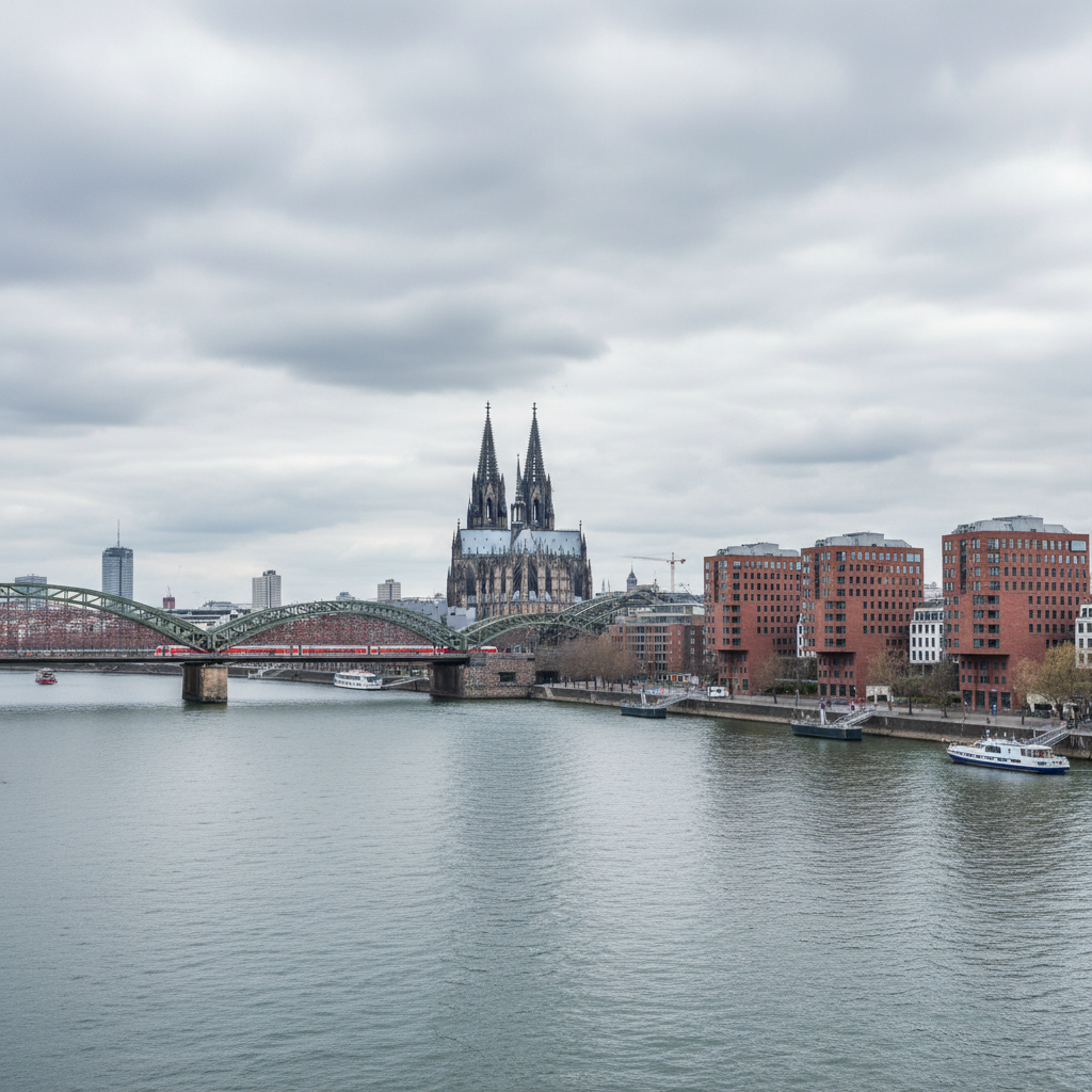 Köln erwartet heute bewölkten Himmel und milde 22 Grad Celsius