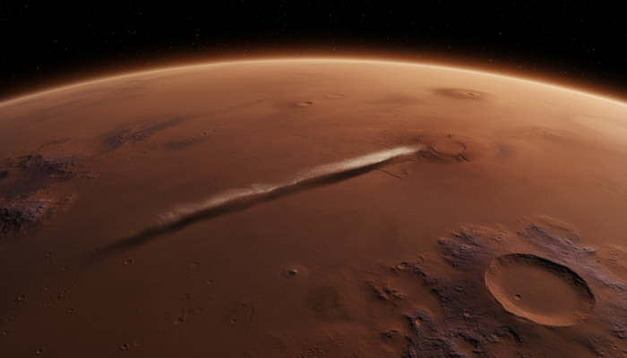 1800 Kilometer lang: Forscher lösen Rätsel um gigantische Mars-Wolke