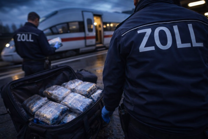 Zoll findet acht Kilo Ketamin in Zuggepäck
